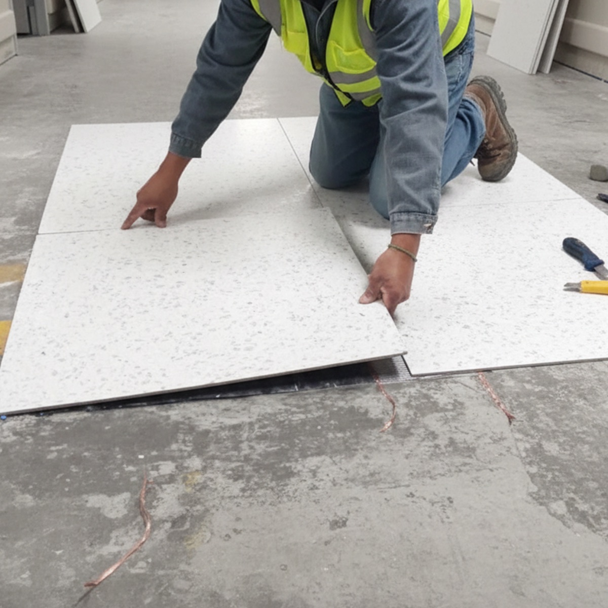 piso antiestático para site